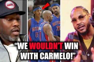 Ben Wallace CLAPS BACK at Carmelo & Stephen A. about Detroit Not Drafting Melo!