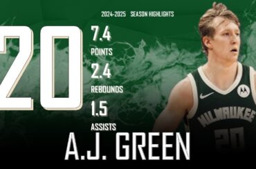 A.J. Green || 2024-2025 Milwaukee Bucks Highlights