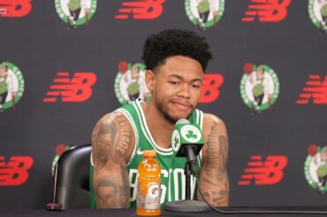 Anfernee Simons on getting Traded to Boston | Celtics Media Day 2025