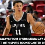 San Antonio Spurs Media Day 2025 and a chat with Spurs rookie Carter Bryant