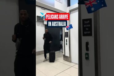 Pelicans arrive in Australia! #nba #shorts