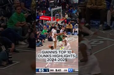 “Giannis Antetokounmpo Top 10 Dunks 🔥 Greek Freak Highlights 2025”