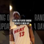 Admin Always Keeps The Guys Informed 🤣 #mediaday #miami #nba