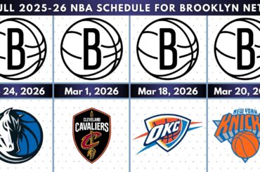 Brooklyn Nets | Full 2025-26 NBA Schedule