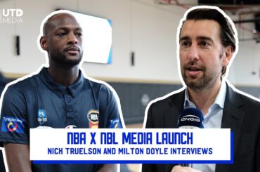 NBA x NBL Media Launch Interviews - Doyle and Truelson #nbl