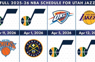 Utah Jazz | Full 2025-26 NBA Schedule