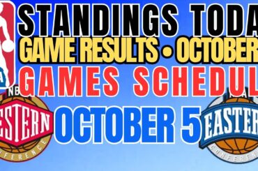 NBA STANDING | OCTOBER 03, 2025 | SCHEDULE October 4 | #nba #nbaupdates #nbastandings  #nba2025