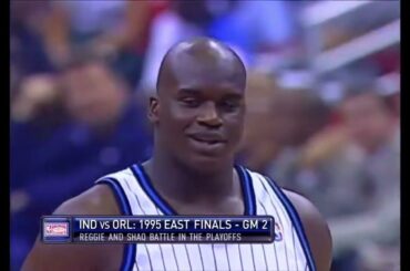 1995 NBA Eastern Conference Finals Game 2 Indiana Pacers at Orlando Magic, May 25, 1995, Shaq 39 PTS
