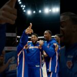 doesn’t get much prettier than this 🥹🧡💙 #knicks #nba #basketballshorts #jalenbrunson #trickshots