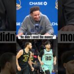 Seth Curry wanted number 30 from Steph 😂 (via @NBCSAuthentic)