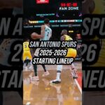 Wemby’s Squad Looks ELITE! Spurs 2025-26 Starting Lineup🔥