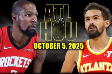 Houston Rockets vs Atlanta Hawks Full Game Highlights - October 6, 2025 | NBA Preseason
