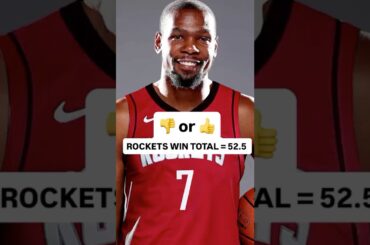 NBA BET: ROCKETS WIN TOTAL