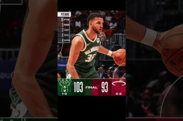 Milwaukee Bucks versus Miami Heat game score ￼