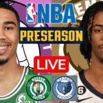 LIVE: BOSTON CELTICS vs MEMPHIS GRIZZLIES | NBA PRESEASON | PLAY BY PLAY | SCOREBOARD