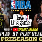 🔴WARRIORS vs BLAZERS │ 2025 NBA PRESeason Basketball Game Play-By-Play Reaction & Scoreboard
