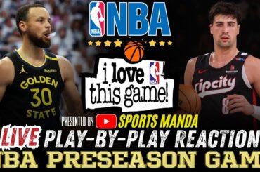 🔴WARRIORS vs BLAZERS │ 2025 NBA PRESeason Basketball Game Play-By-Play Reaction & Scoreboard