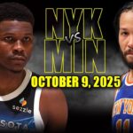 New York Knicks vs Minnesota Timberwolves Full Game Highlights - October 9, 2025 | NBA Preseason