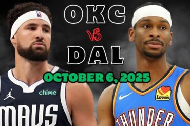 Oklahoma City Thunder vs Dallas Mavericks Full Game Highlights - October 6, 2025 | NBA Preseason