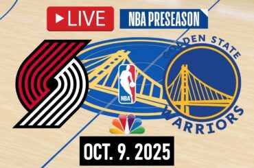 Golden State Warriors vs Portland Trail Blazers LIVE | October 9, 2025 | NBA PRESEASON | NBA 2K26