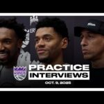 Malik Monk, Dylan Cardwell & Coach Christie | Practice Interviews 10.9.25