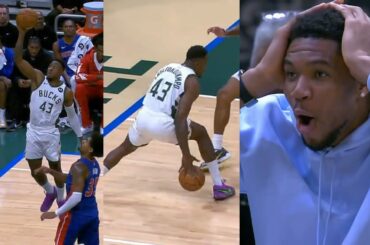 Thanasis cooking with dunk and handles for reverse has Giannis so hyped 😂