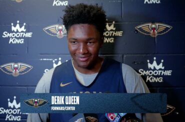 Derik Queen talks recovery process at Back to Basketball Open Practice 2025| New Orleans Pelicans