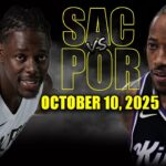 Sacramento Kings vs Portland Trail Blazers Full Game Highlights - October 10, 2025 | NBA Preseason