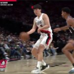 Yang Hansen WENT OFF in the 3rd quarter putting up 16 points in a win against the Sacramento Kings