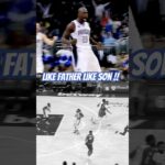 Father and son hitting a 4 point play vs 76ers !!