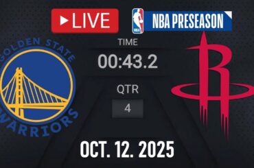 NBA LIVE! Golden State Warriors vs Houston Rockets LIVE | NBA PRESEASON | Oct. 12, 2025 | 2K26