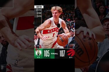 Boston Celtics versus Toronto Raptors game score ￼