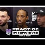 Zach LaVine, DeMar DeRozan & Coach Christie | Practice Interviews 10.7.25
