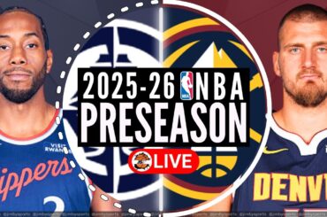 LA Clippers vs Denver Nuggets NBA Preseason Live Scoreboard