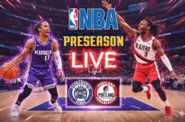 Portland Trail Blazers Vs Sacramento Kings Live Basketball Match | Live Scoreboard | Basketball