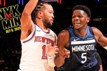 New York Knicks vs Minnesota Timberwolves Full Game Highlights | Oct 9, 2025 | FreeDawkins