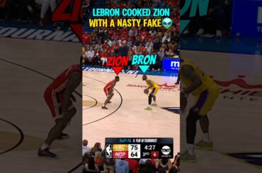 LeBron FROZE Zion with his OLD HEAD Moves!😭