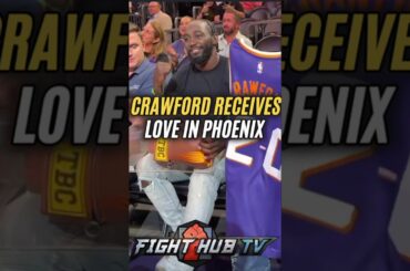 Terence Crawford RECEIVES Love at NBA Phoenix Suns game!