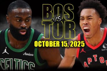 Boston Celtics vs Toronto Raptors Full Game Highlights - October 15, 2025 | NBA Preseason