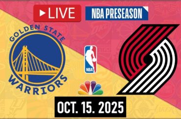 Golden State Warriors vs Portland Trail Blazers LIVE | October 15, 2025 | NBA PRESEASON | NBA 2K26