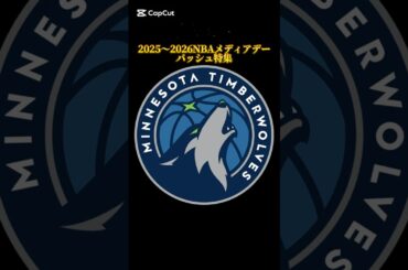 2025〜2026シーズンNBAメディアデーバッシュ特集 ティンバーウルブズ編 #バッシュ #shorts #timberwolves