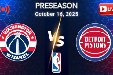 OCTOBER 16, 2025 | WIZARDS VS PISTONS | NBA PRESEASON | INTENSE LIVE FULL GAME MATCHUP | NBA 2K26