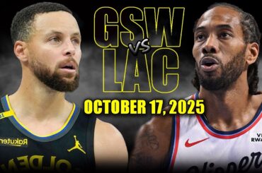 Golden State Warriors vs Los Angeles Clippers Full Game Highlights - October 17 2025 | NBA Preseason