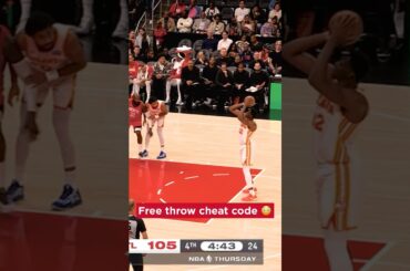 Why get 1 point when you can get 2? 😏 #nba #hawks @NBASPAIN #dante #freethrow
