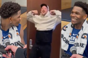 Joe Ingles trolls Anthony Edwards after locking him up during practice 😂