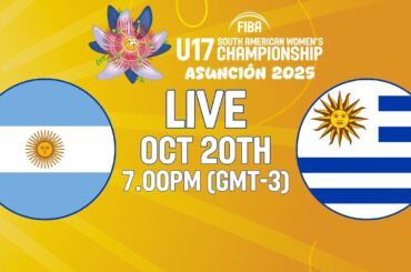Argentina v Uruguay | Full Basketball Game | FIBA U17 South American Women's Championship 2025