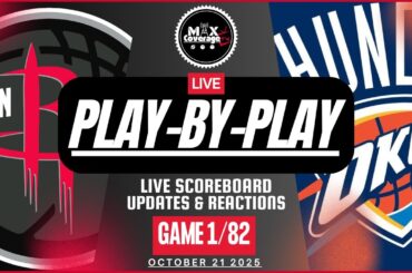 🔴LIVE - Houston Rockets vs Oklahoma City Thunder - Play-By-Play & Reactions (10/21/25)