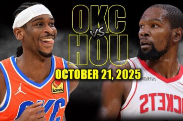 Oklahoma City Thunder vs Houston Rockets Full Game Highlights - October 21, 2025 | NBA Season