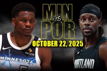 Minnesota Timberwolves vs Portland Trail Blazers Full Game Highlights - October 22 2025 | NBA Season