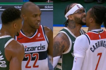 Giannis reunites with Khris MIddleton and Gary Trent Jr goes face to face with Bub Carrington